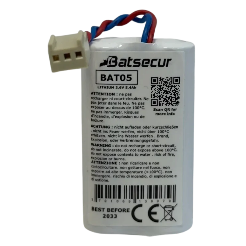 Pile BATLI-05 BAT05 3.6V 5.4Ah Hager Daitem