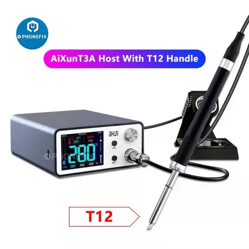 Station de soudage intelligente AiXun T3A 200 W avec poignées T245 T12