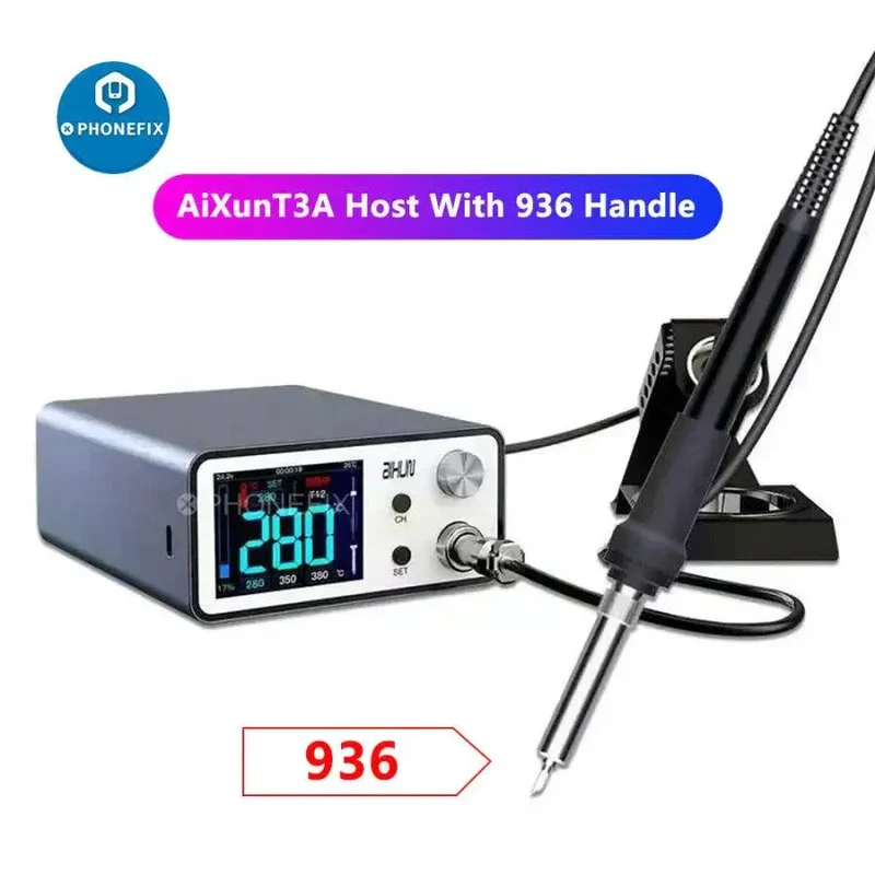 Station de soudage intelligente AiXun T3A 200 W avec poignées T245 T12