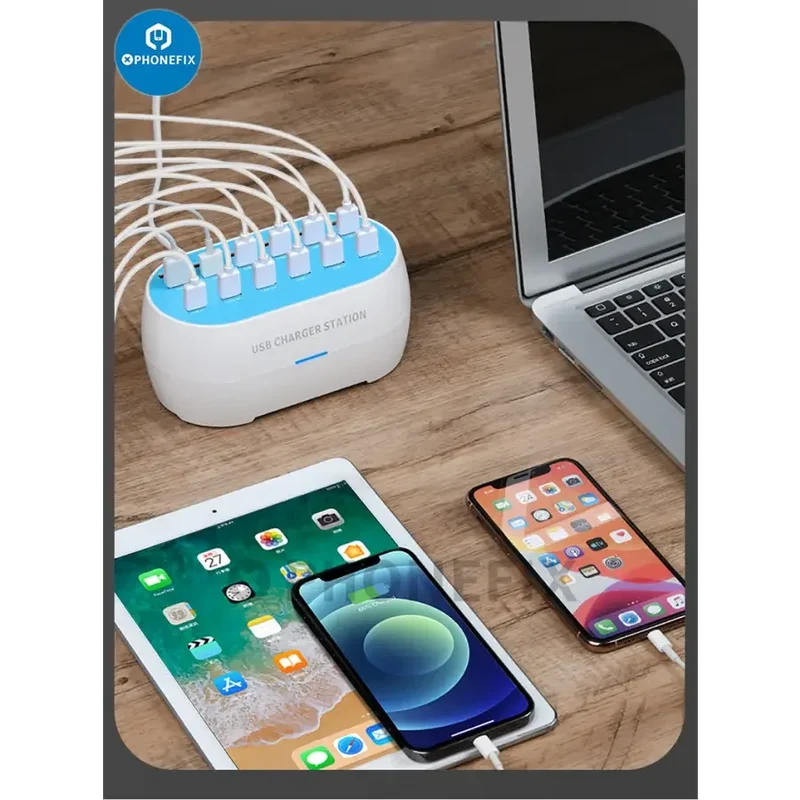 Chargeur 30 ports USB Hub de données Station de charge multiport 160 W