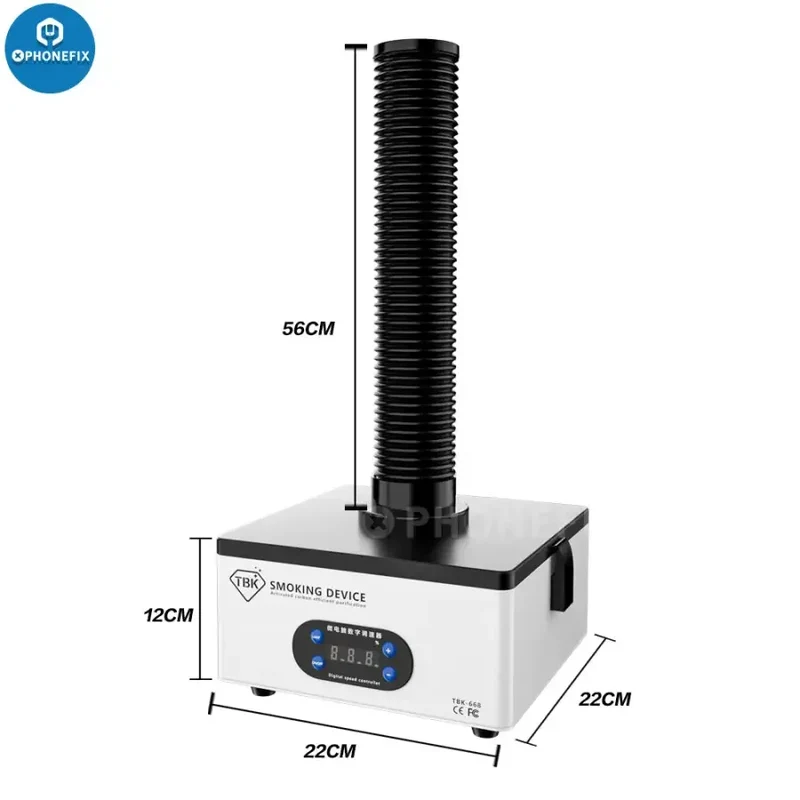 Mini purificateur de fumée à aspiration puissante TBK-668 150 W, extracteur de fumées de soudage