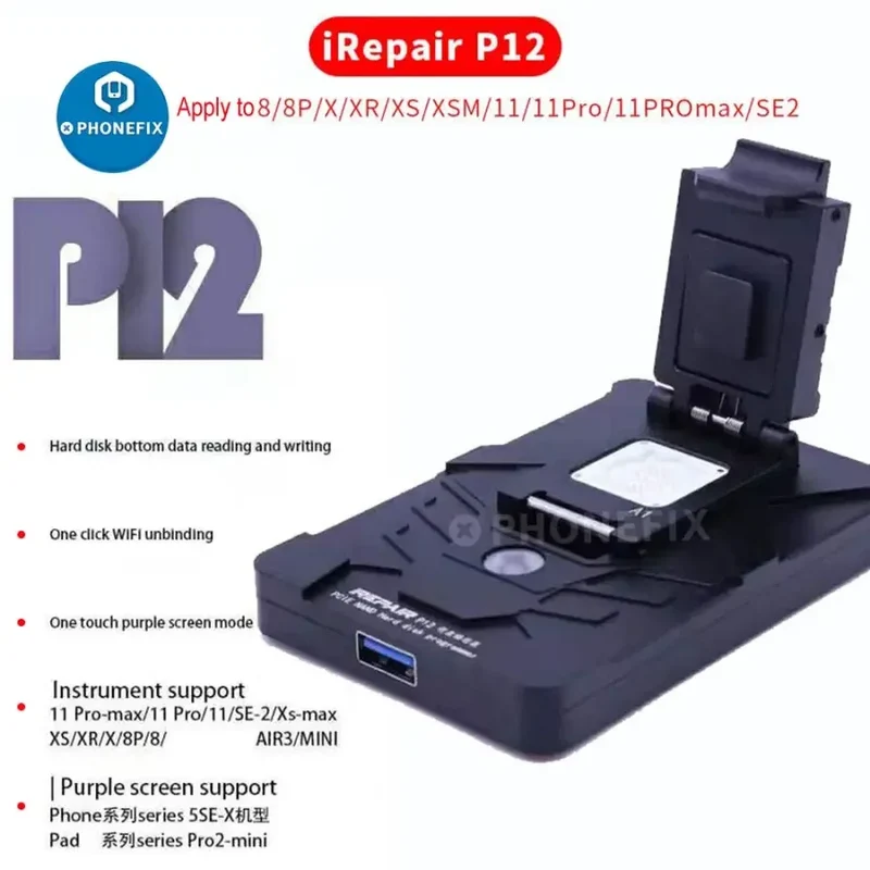 Programmateur NAND PCIE JC P13 iBox2 iRepair P12 pour iPhone 6-13 Promax