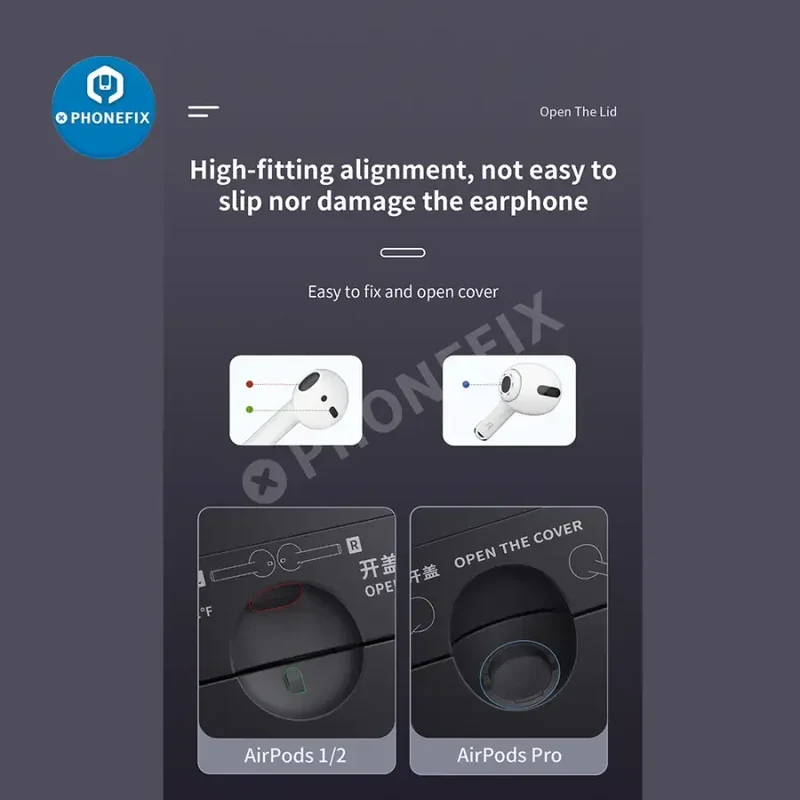 Support de démontage de batterie pour casque QIANLI pour Airpods 1/2/Pro