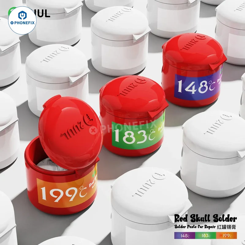 Pâte à souder 2UUL Red Skull, flux de soudure, réparation, 148℃, 183℃, 199℃, 50 g