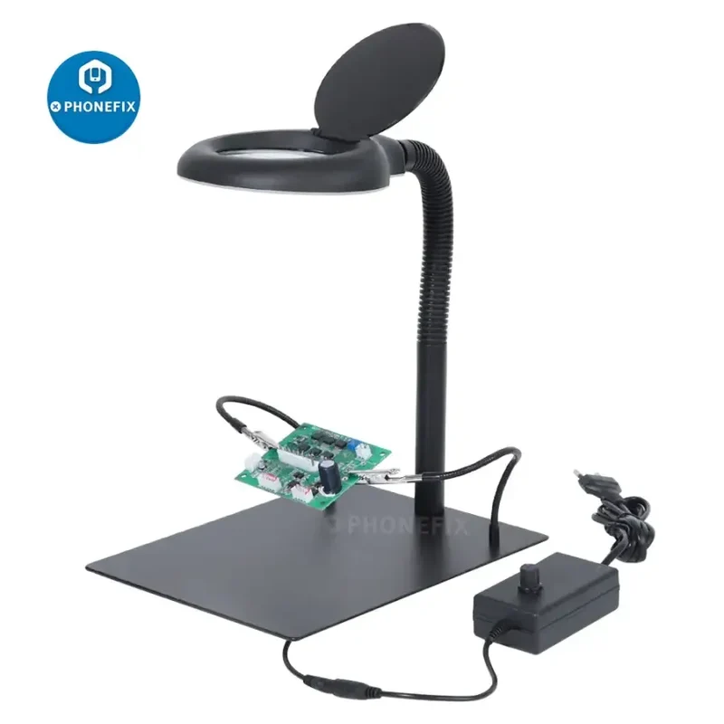 Lampe loupe de bureau 18 W, 40 LED, éclairage pour PCB, réparation
