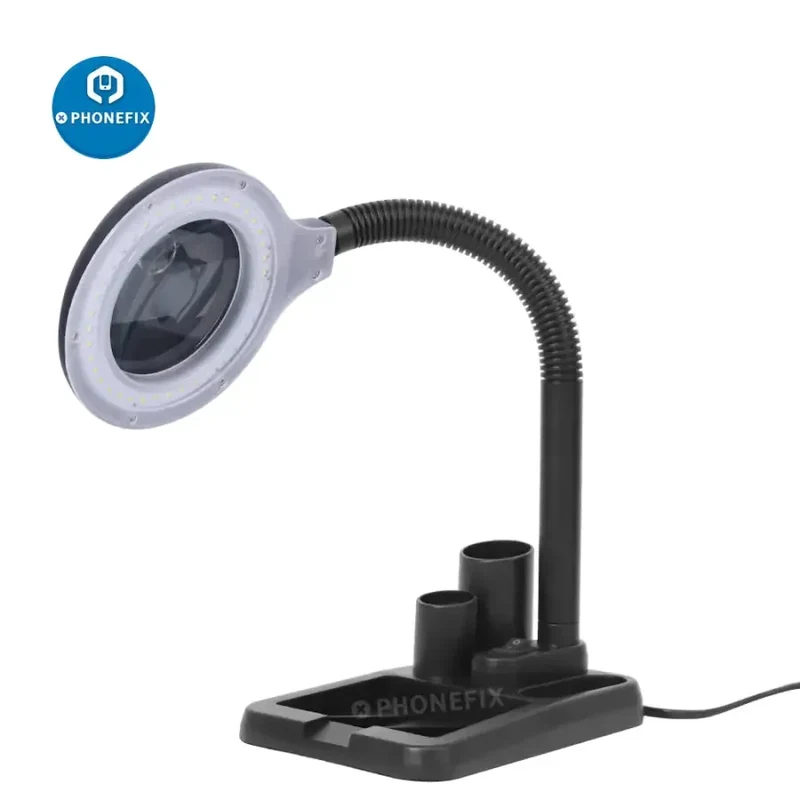 Lampe loupe de bureau à LED 5X 10X 40 avec lumière LED réglable