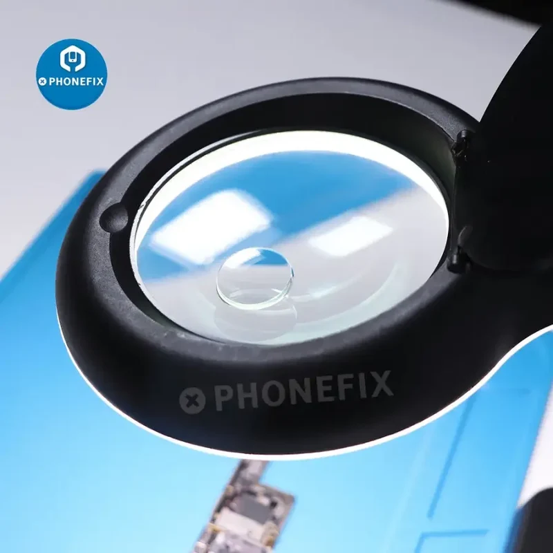 Lampe loupe de bureau à LED 5X 10X 40 avec lumière LED réglable