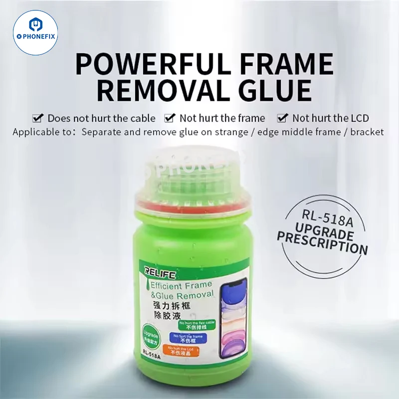 Dissolvant liquide pour colle OCA de polariseur d'écran RELIFE RL-528 8333