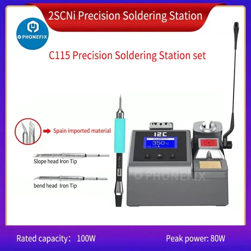 Station de soudage i2C 2SCNi Nano OEM JBC C115 C210 C245 avec poignée