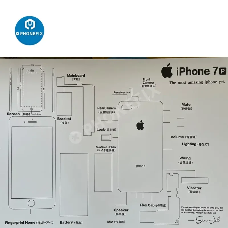 Cadre photo Apple 3D démontable pour anciennes collections d'iPhone encadrées