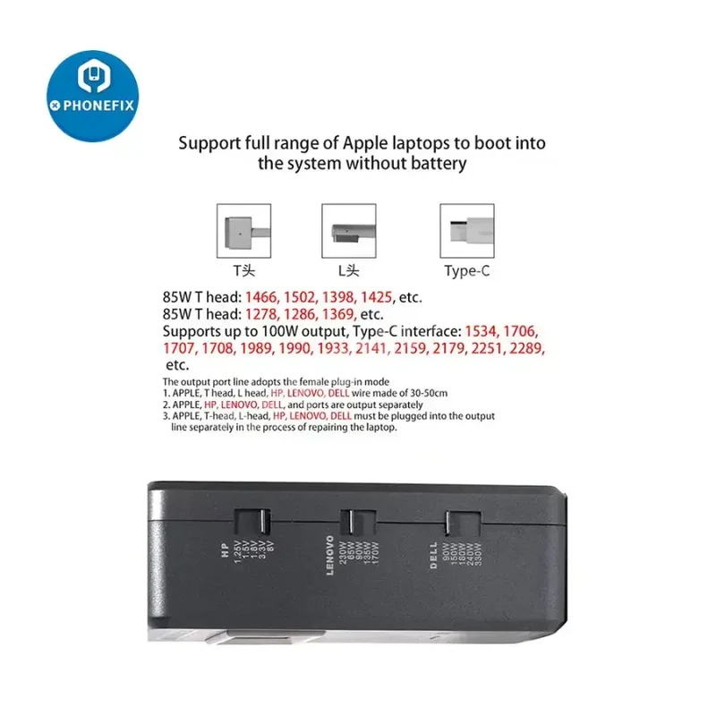 Câble de détection pour ordinateur portable JABE UD-1700 Megaminx pour réparation MacBook