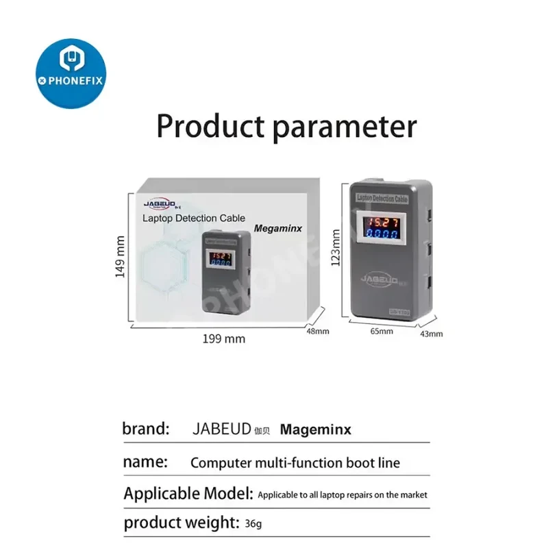 Câble de détection pour ordinateur portable JABE UD-1700 Megaminx pour réparation MacBook