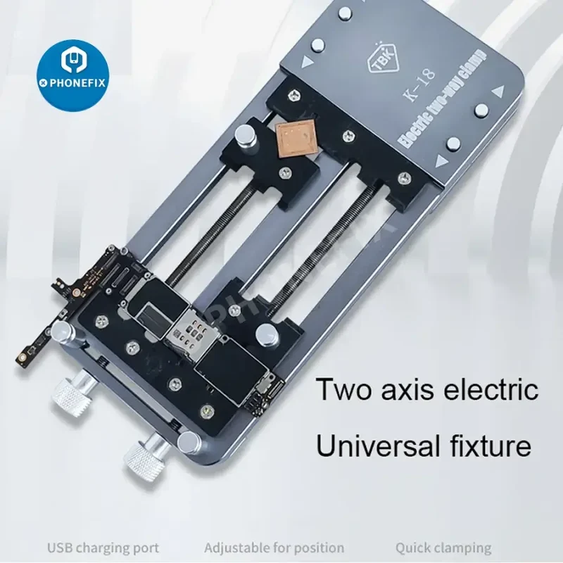 Pince biaxiale pour circuit imprimé, fixation électrique universelle pour carte mère BGA K-18