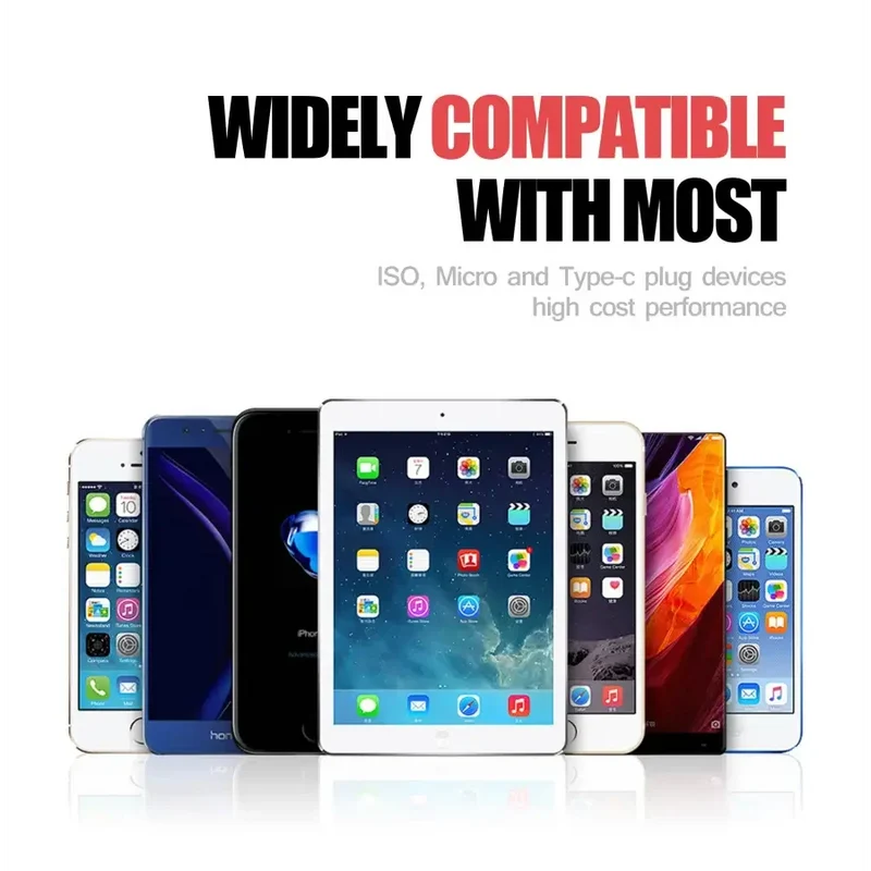 Câble de chargement USB universel 3 en 1 Type-C pour iPhone et Android