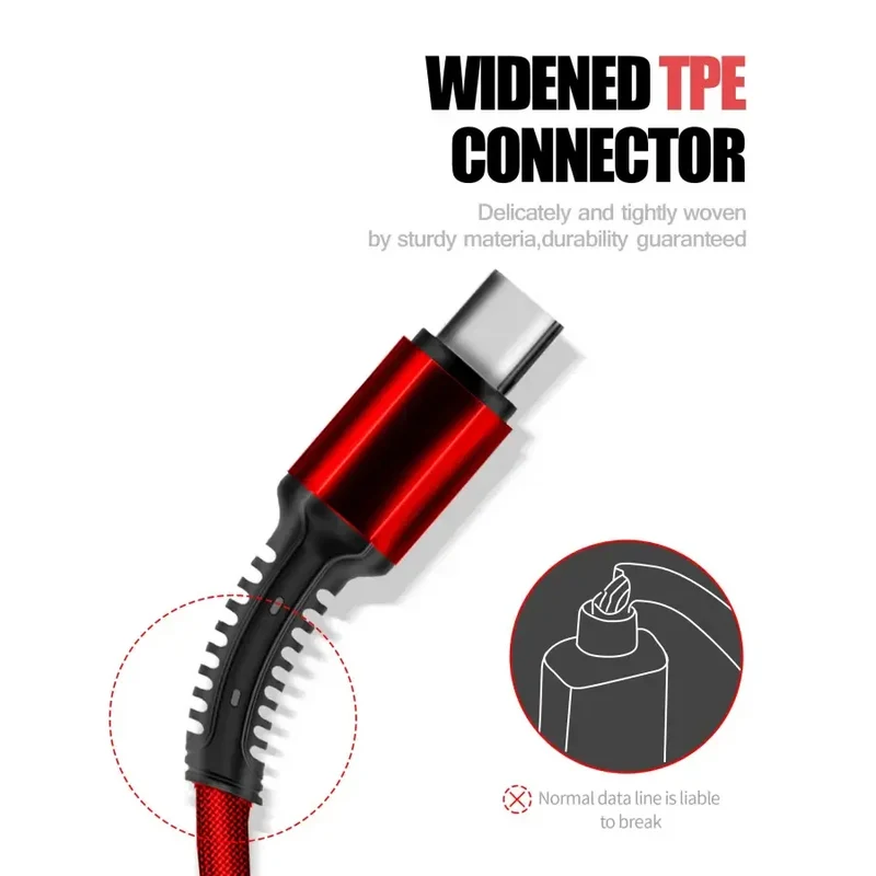 Câble de chargement USB universel 3 en 1 Type-C pour iPhone et Android