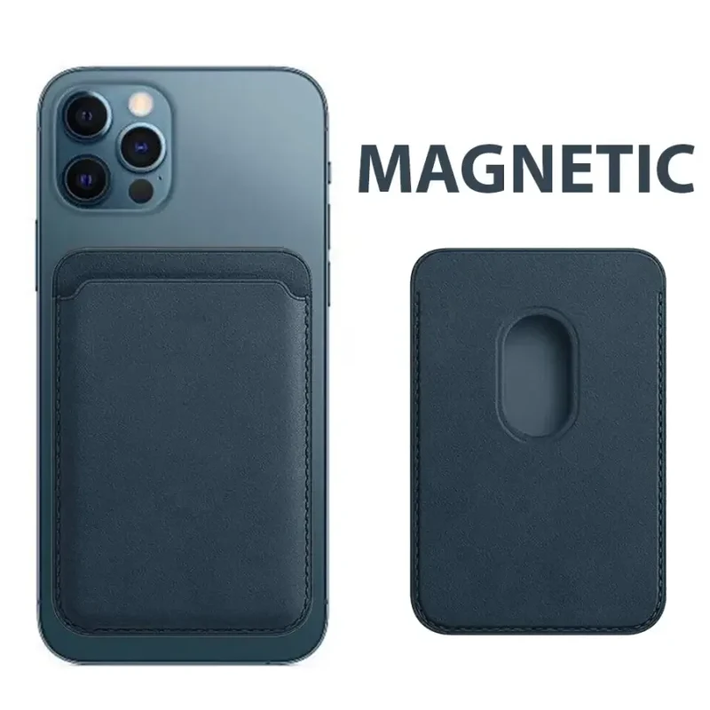 Étui portefeuille magnétique en cuir pour iPhone 12, 13, 14 et 15
