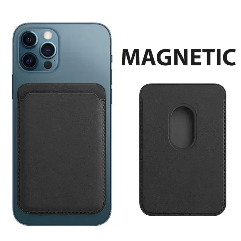 Étui portefeuille magnétique en cuir pour iPhone 12, 13, 14 et 15