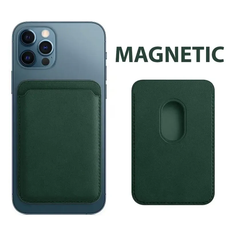 Étui portefeuille magnétique en cuir pour iPhone 12, 13, 14 et 15