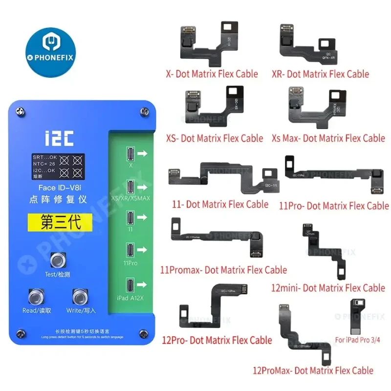 Câble flexible pour projecteur i2C V8i 3e génération pour réparation Face ID iPhone