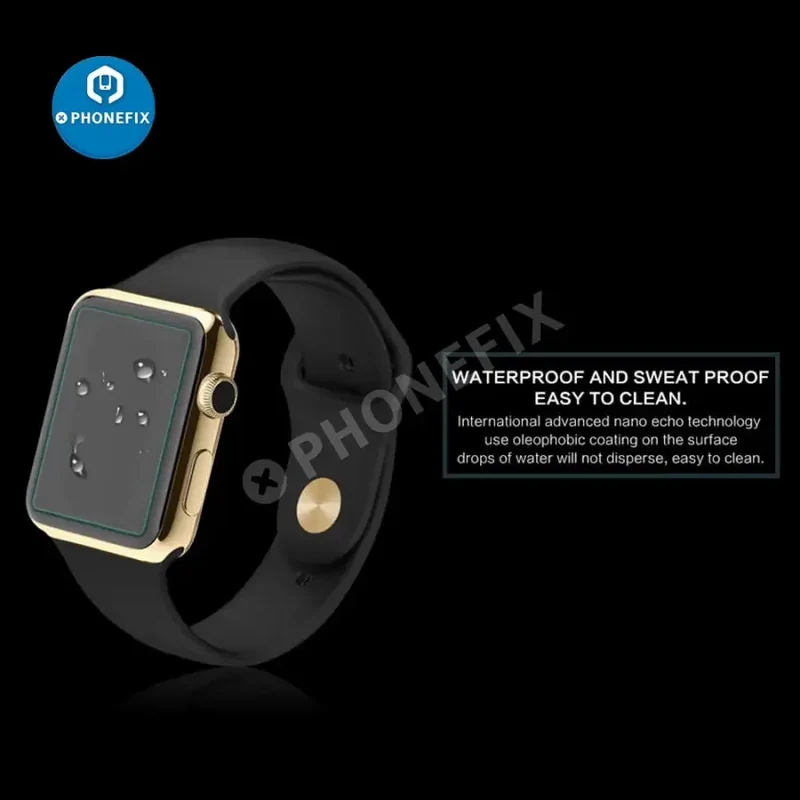 Film protecteur d'écran en verre trempé 9H 0.2 mm pour Apple Watch 42 mm