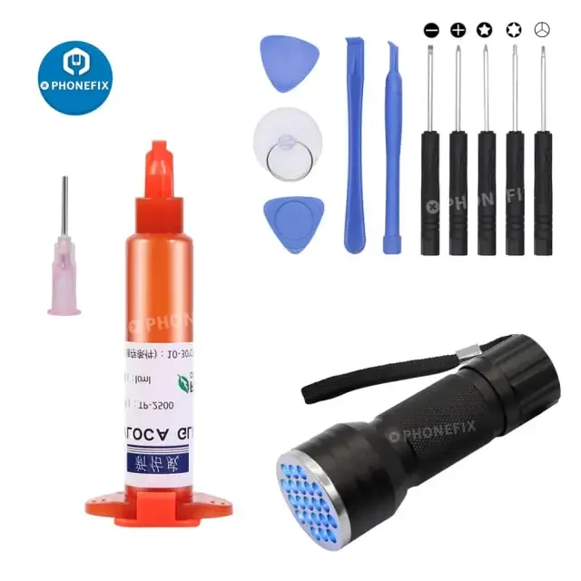 Kit de lampe UV pour colle TP-2500 LOCA, outil pour la réparation d'écran de téléphone