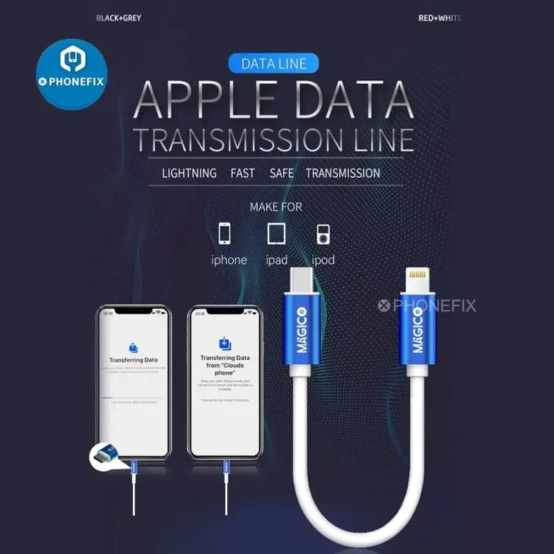 Câble de données Magico iTransfer IOS Lightning Type-C pour iPhone iPad