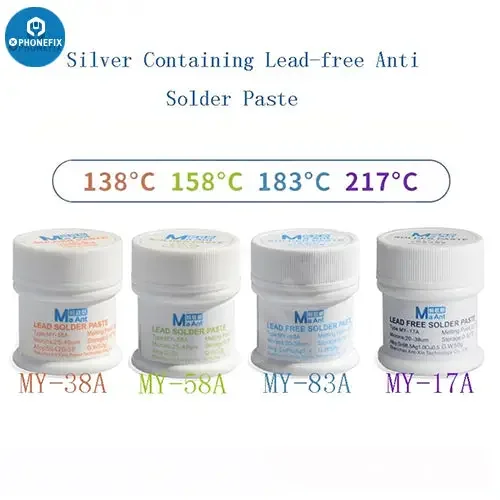 Pâte à souder MaAnt 138 158 183 degrés Flux d'étain pour soudure BGA