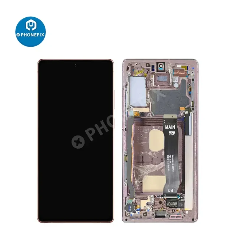 Écran OLED avec châssis de remplacement pour Samsung Galaxy Note 20
