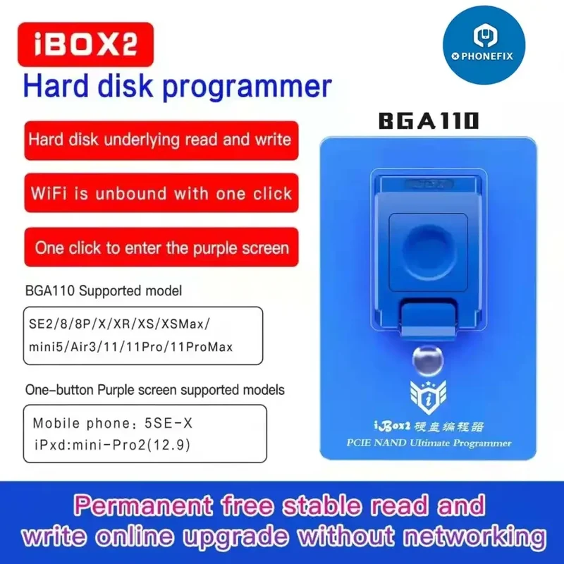 ibox2 Tout en un Programmeur ultime PCIE Nand + Écran violet