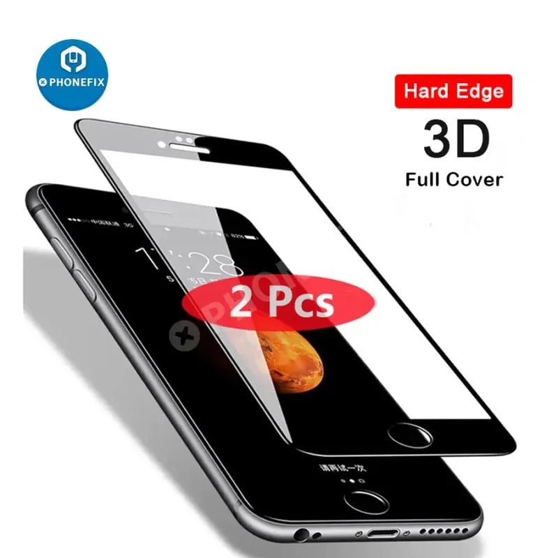 Verre trempé 3D à couverture intégrale pour iPhone 14 Pro 15 Pro Max