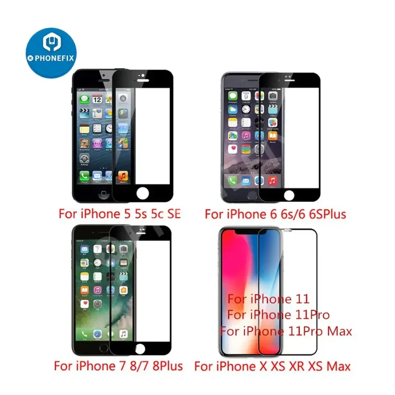 Verre trempé 3D à couverture intégrale pour iPhone 14 Pro 15 Pro Max