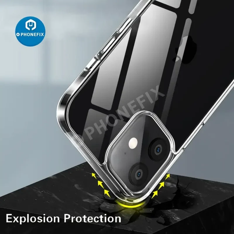 Coque ultra fine transparente en silicone TPU souple pour iPhone 8-17 Pro Max