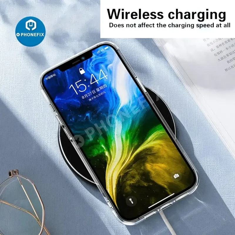Coque ultra fine transparente en silicone TPU souple pour iPhone 8-17 Pro Max