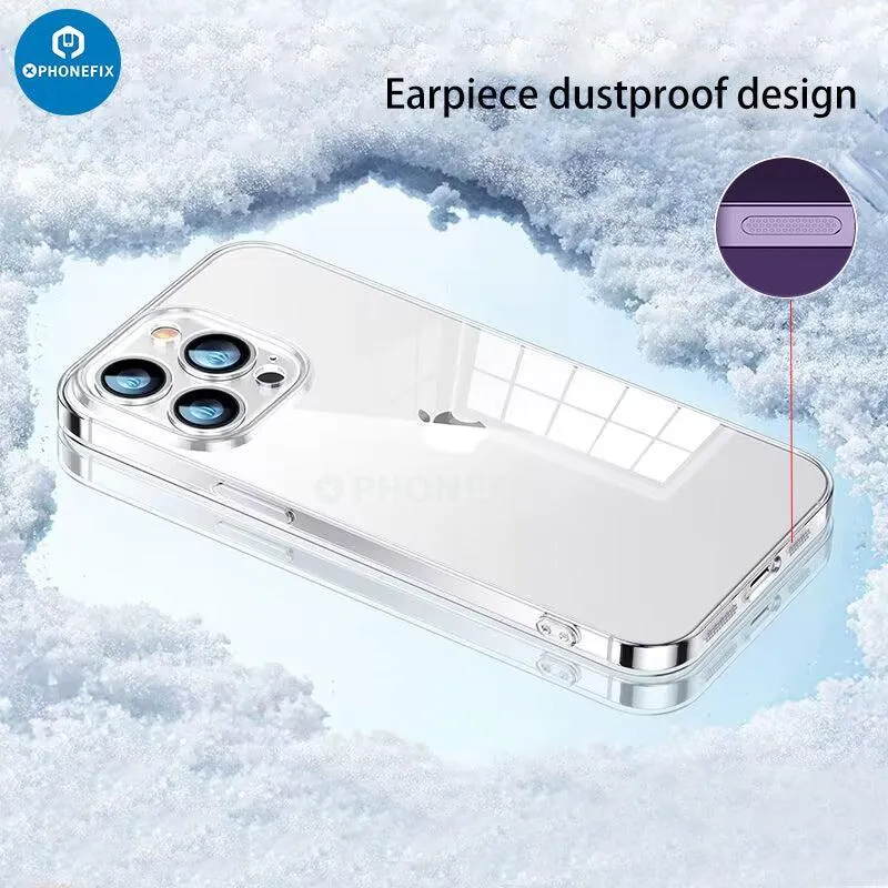 Coque ultra fine transparente en silicone TPU souple pour iPhone 8-17 Pro Max