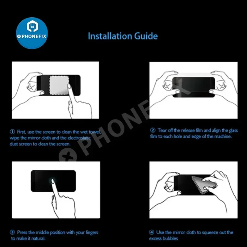 Protection d'écran intégrale en verre trempé pour iPhone 7-18 Pro Max