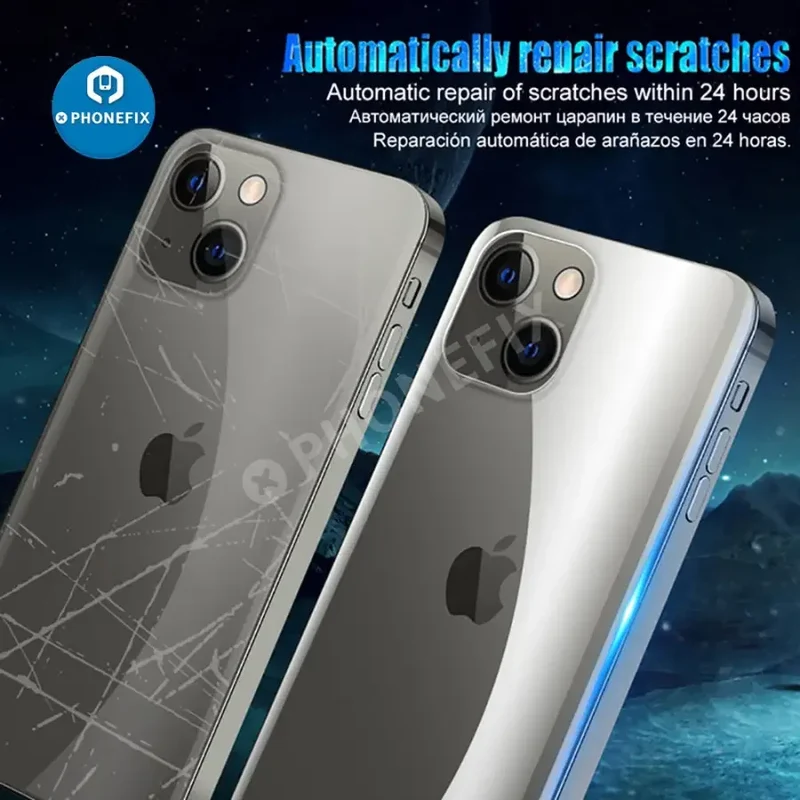 Film hydrogel à couverture intégrale pour iPhone X-13 Pro Max, protecteur d'écran arrière