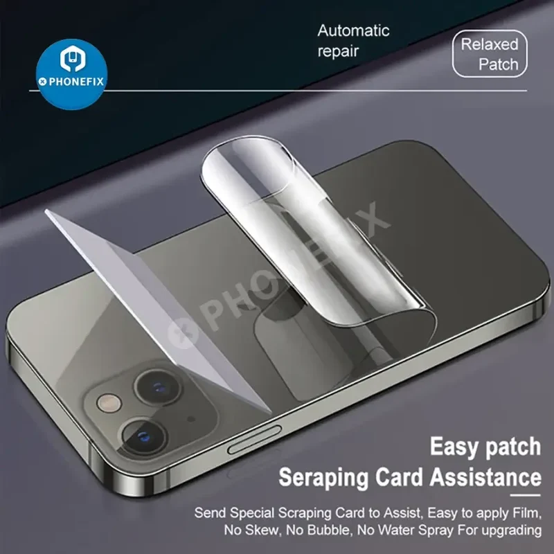Film hydrogel à couverture intégrale pour iPhone X-13 Pro Max, protecteur d'écran arrière