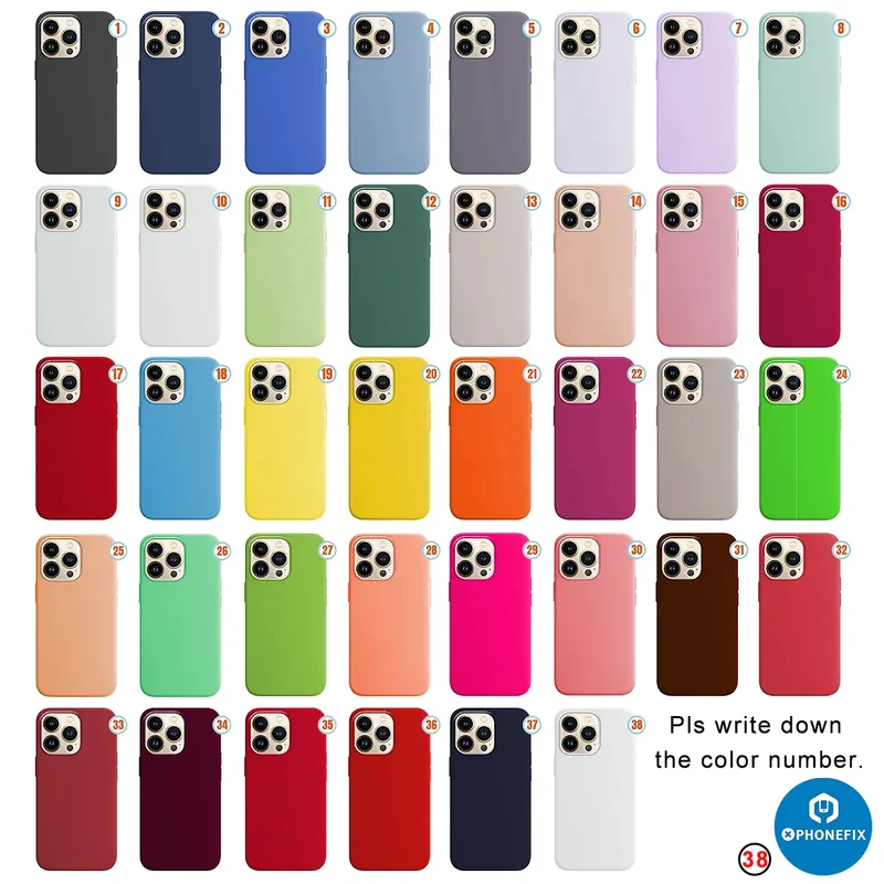 Coque de protection antichoc en silicone souple pour iPhone avec Magsafe