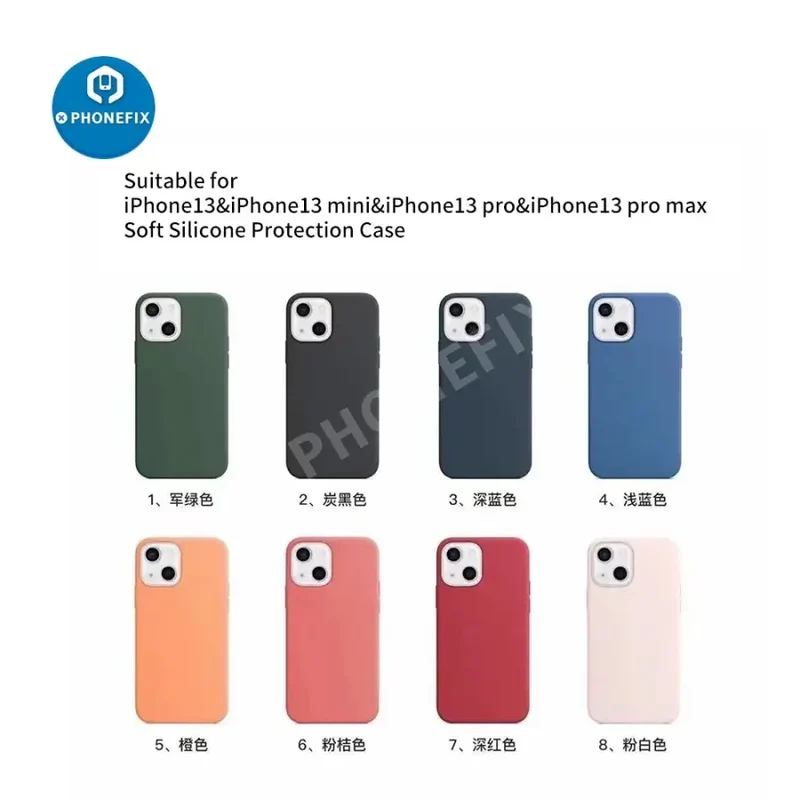 Coque de protection antichoc en silicone souple pour iPhone avec Magsafe