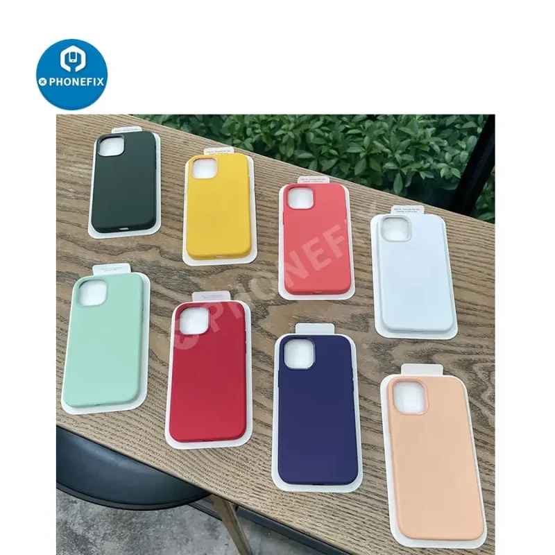 Coque de protection antichoc en silicone souple pour iPhone avec Magsafe