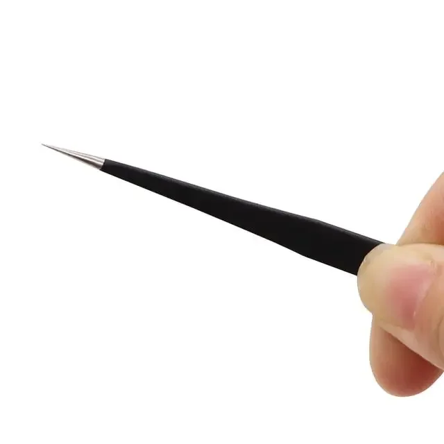 Pince à épiler antistatique en acier inoxydable pour téléphone, outil de retrait de circuits intégrés
