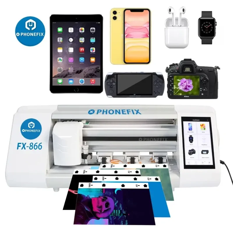 Machine de découpe de film intelligent FX-866 pour protection d'écran de téléphone et tablette