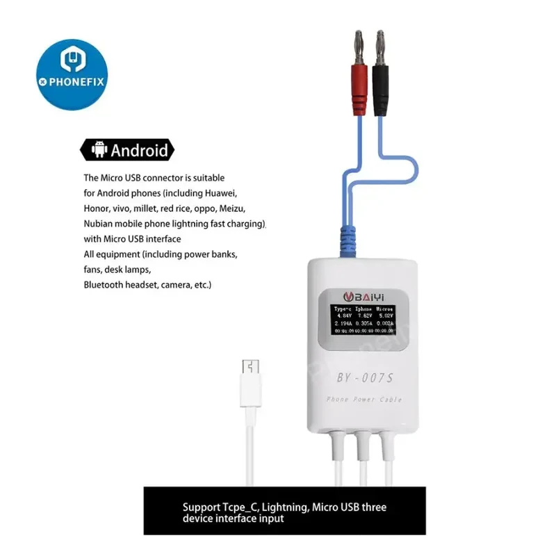 Câble de détection de charge multifonction BY-007S pour Apple MacBook