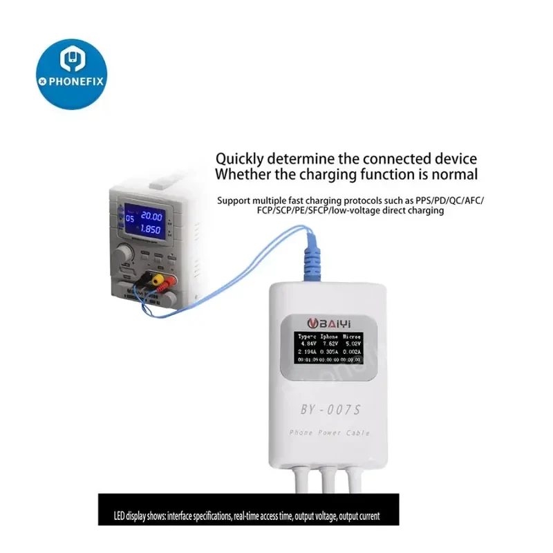 Câble de détection de charge multifonction BY-007S pour Apple MacBook