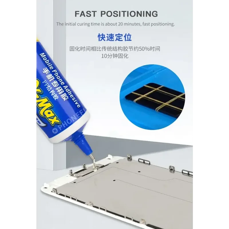 Colle adhésive structurelle PP pour réparation de châssis d'écran de téléphone