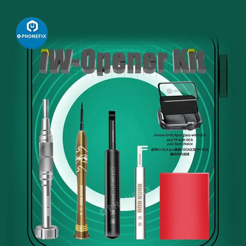 Kit d'ouverture iW pour Apple Watch, outil de démontage et d'ouverture, jeu de tournevis
