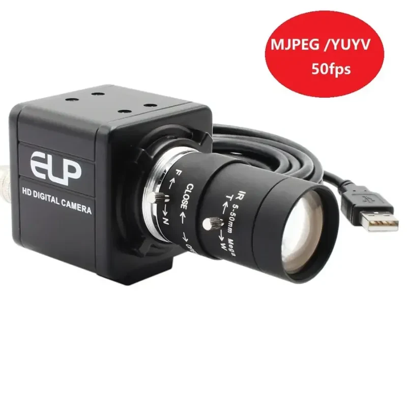 Webcam USB 3.0 haute vitesse à focale variable pour ordinateur