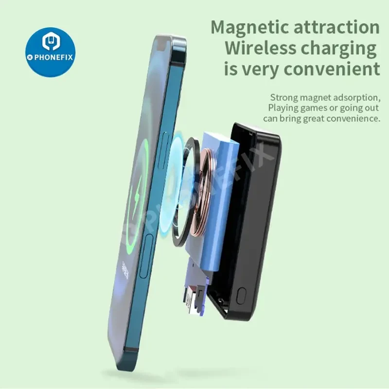 Batterie externe magnétique sans fil Magsafe pour iPhone 12, 13 et 14