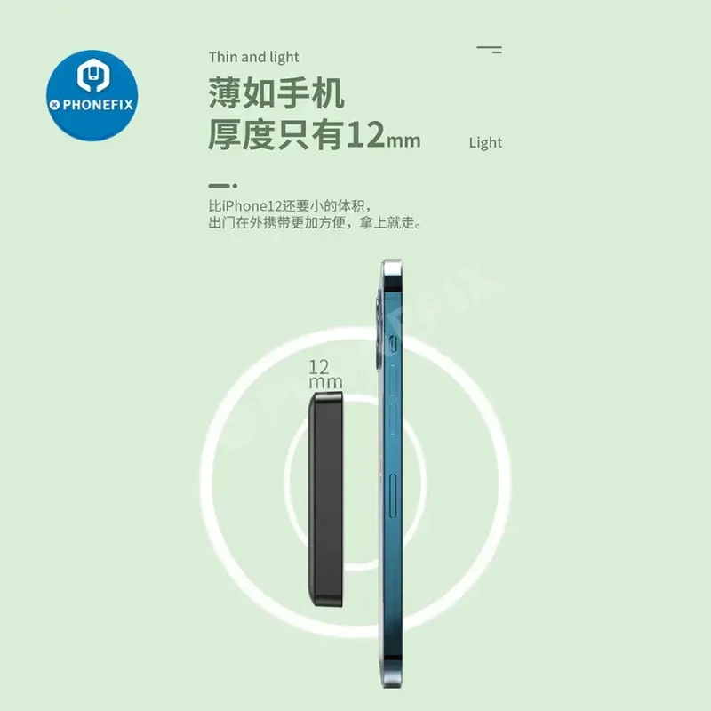Batterie externe magnétique sans fil Magsafe pour iPhone 12, 13 et 14