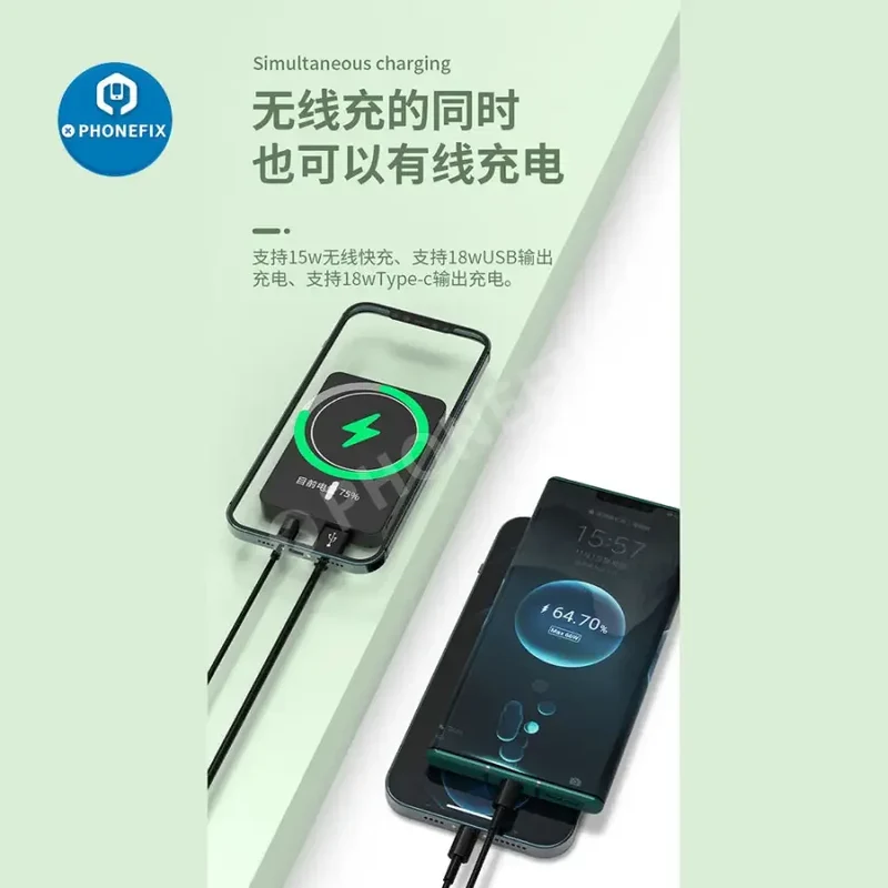 Batterie externe magnétique sans fil Magsafe pour iPhone 12, 13 et 14